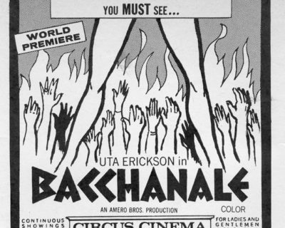 When Soft-Core Became Hard: The Story of ‘Bacchanale’ (1971)