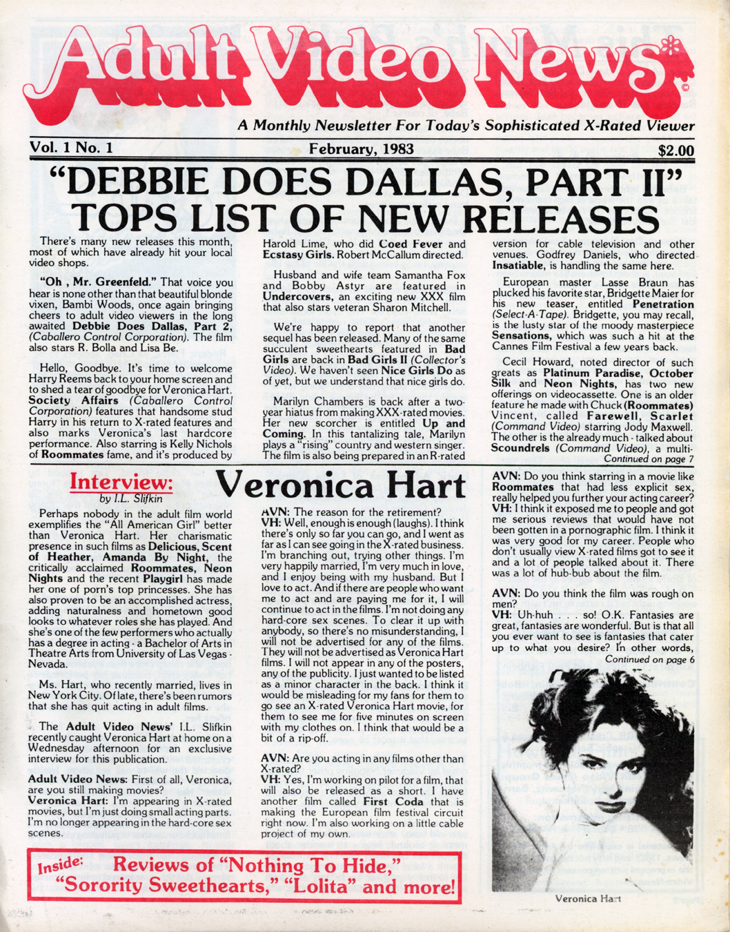 Adult Video News - The Industry Bible, The First Year (1983-84) image picture