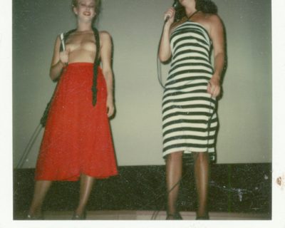 Lesllie Bovee and Serena at the Melody Burlesk: The Polaroids